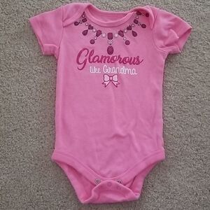3 for $10! Glamorous Like Grandma Pink Bodysuit Size 12 months